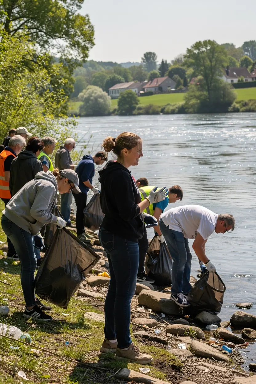 Ilustrace místní správy a občanské účasti.